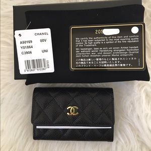 Brand new ✨chanel✨ caviar classic card case